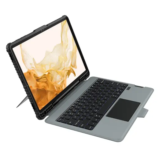 Nillkin Bumper Combo Keyboard Case (Backlit Version) for Samsung Tab S7+|S7 FE|S8+|S8+ 5G Black