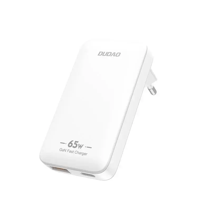 Dudao A65Q tīkla lādētājs | 65W | GaN, PD | USB-A, USB-C | balts