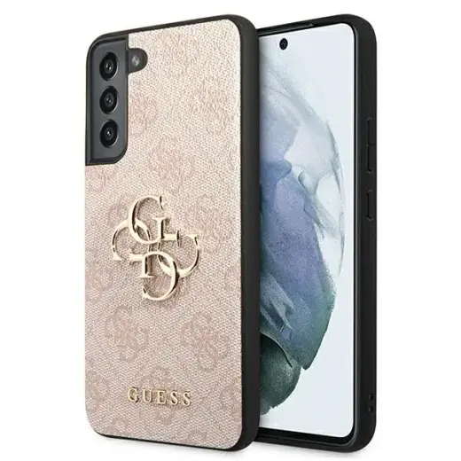 Guess GUHCS22M4GMGPI S906 S22+ różowy|pink hardcase 4G Big Metal Logo