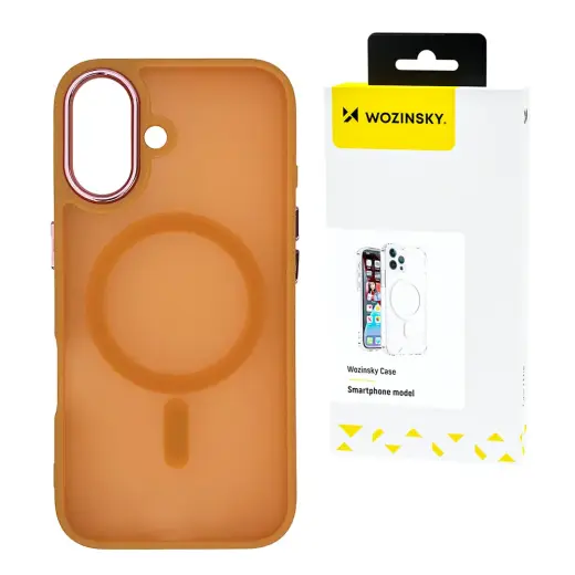 Wozinsky Fashion maciņš ar MagSafe atbalstu telefonam Samsung Galaxy S24 FE (S721) oranžs