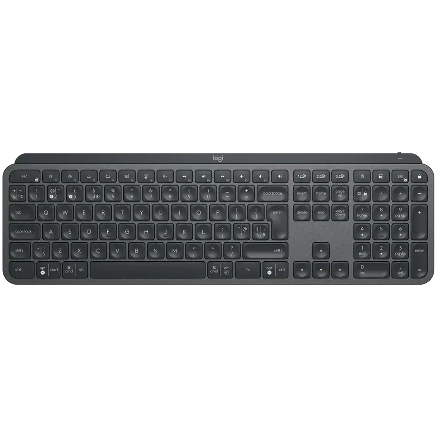 LOGITECH MX KEYS FOR BUSINESS - GRAPHITE - PAN - BT - NORDIC-613