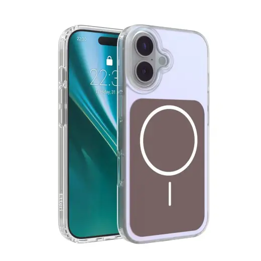 Etteri Hidden Pearl Epoxy Mag telefono dėklas iPhone 17 rudas