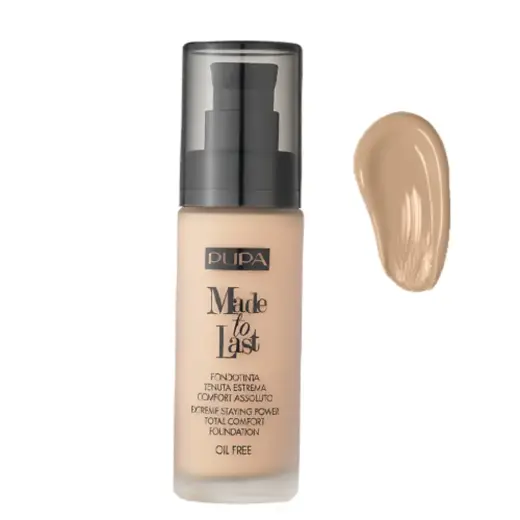 Pupa, Made To Last, Paraben-Free, Long Lasting, Liquid Foundation, 020, Light Beige, 30 ml *Tester