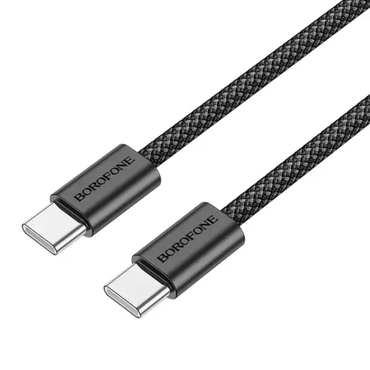 Borofone BX104 Primo data transfer and charging cable | USB-C to USB-C | 60W | 1m | black