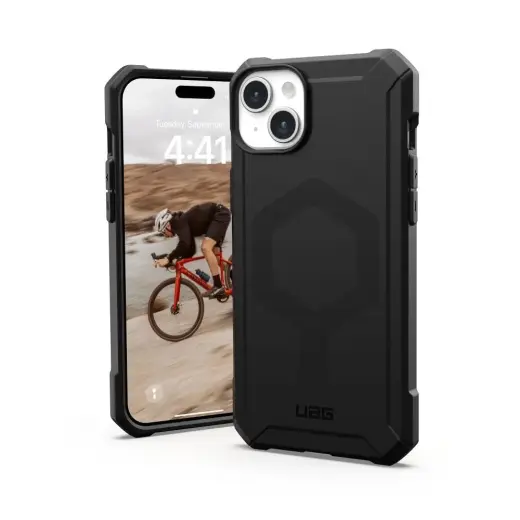 UAG Urban Armor Gear Essential telefoni ümbris MagSafe toega iPhone 15 Plus must