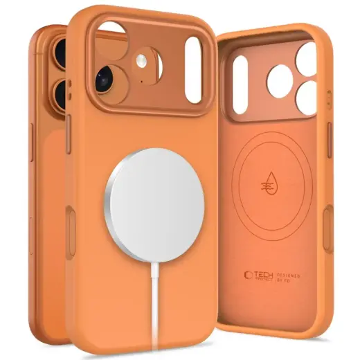 TECH-PROTECT UNIQ maciņš ar MagSafe atbalstu telefonam Apple iPhone 17 Pro oranžs