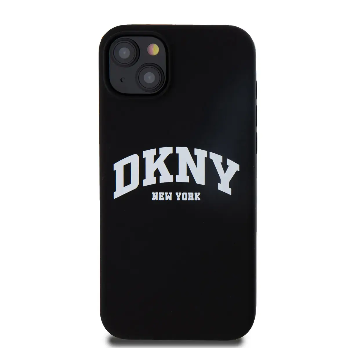 DKNY Liquid Silicone Arch Logo MagSafe Case for iPhone 15 Plus Black