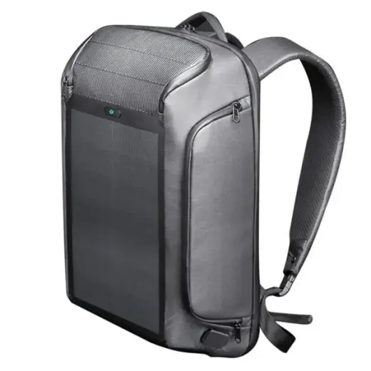 Kingsons Backpack with Solar Panel 9W czarny|black302601