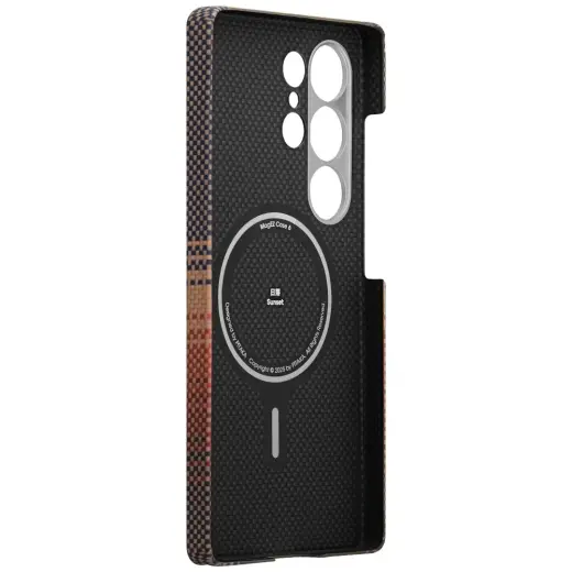 Case PITAKA Moonrise Tactile Woven MagSafe for Samsung Galaxy S25 Ultra sunset Photo