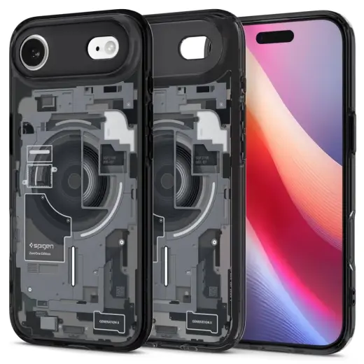 Spigen Ultra Hybrid чехол с поддержкой MagSafe для телефона Apple iPhone 17 Air черный
