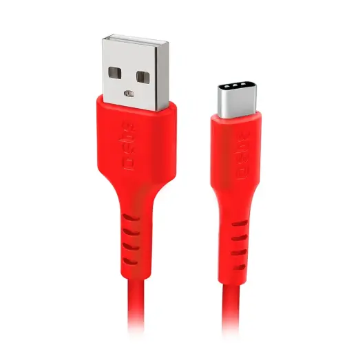 SBS data transfer and charging cable | USB-C | red