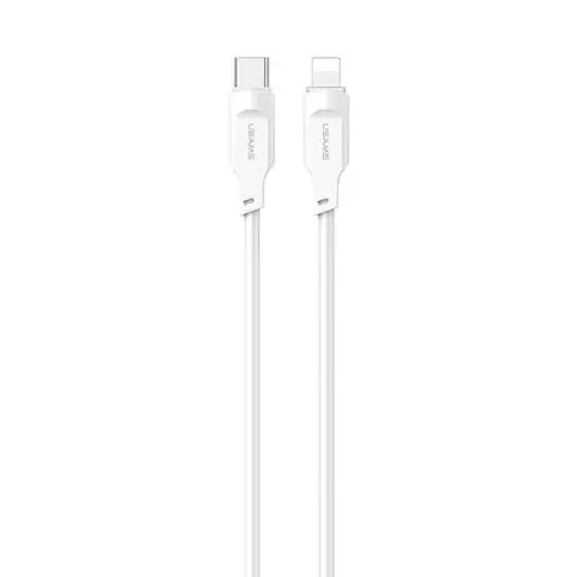 USAMS Kabel USB-C na Lightning PD Fast Charging 1,2m 20W Lithe Series biały|white SJ566USB02 (US-SJ566)