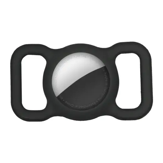 AIRTAG CASE FOR COLLAR/BELT/SUSPENDERS BLACK