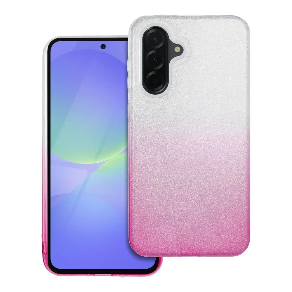 Shining maciņš telefonam Samsung Galaxy A36 5G caurspīdīgs rozā