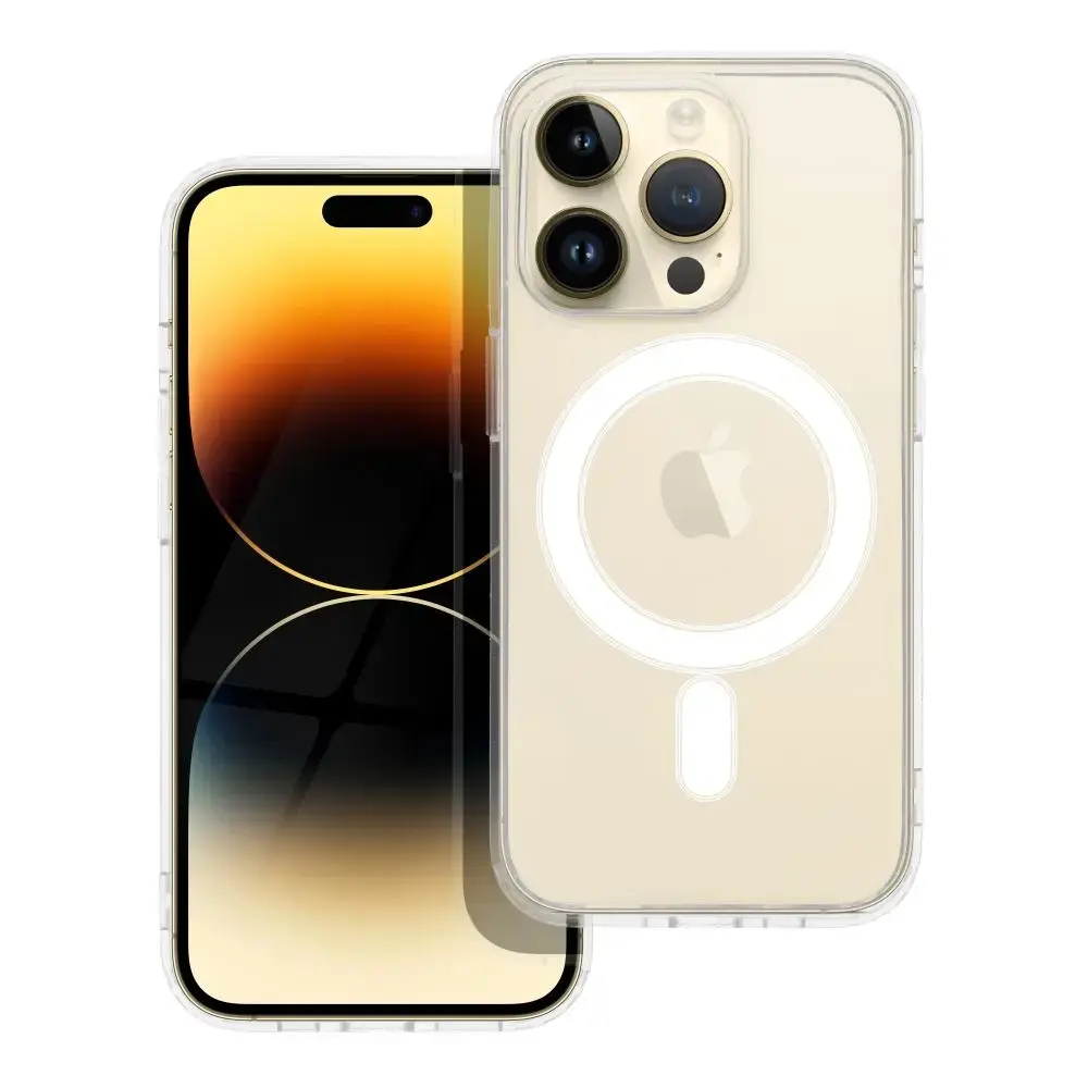 Clear Mag maciņš ar MagSafe atbalstu telefonam iPhone 14 Pro caurspīdīgs