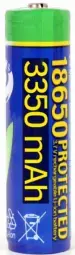 Akumulators Energenie Lithium-ion 18650 Protected 3350mAh 