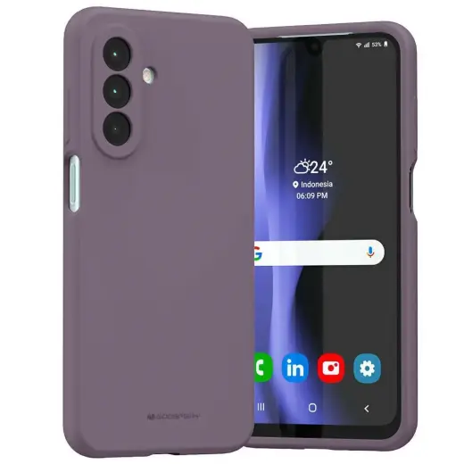 Etui Mercury Silicone Sam A26            fioletowy|purple