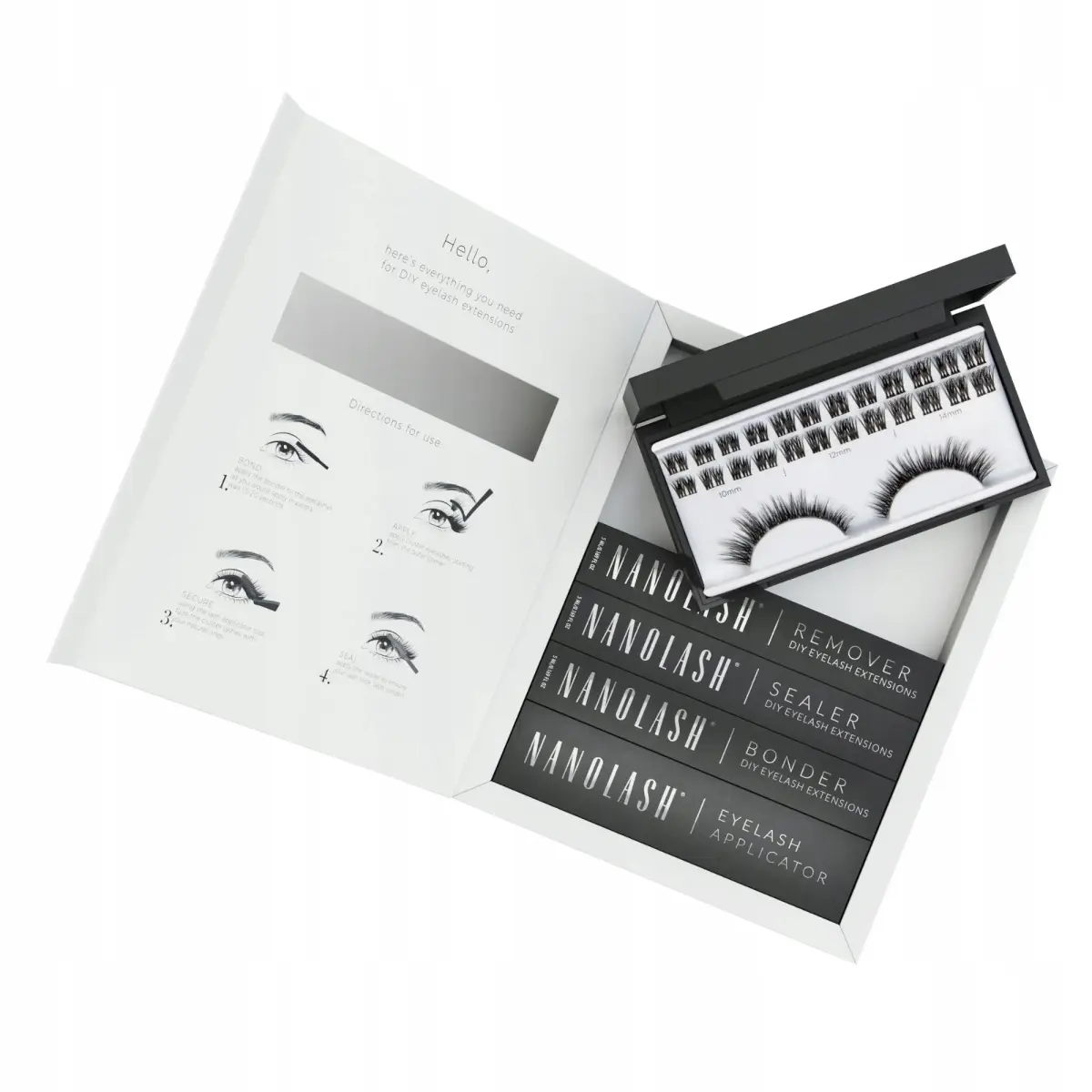 Set of False Eyelashes Nanolash Heartbreaker 5 Pieces