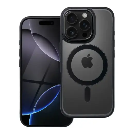 Color Edge Mag phone case with MagSafe support for iPhone 16 Pro black