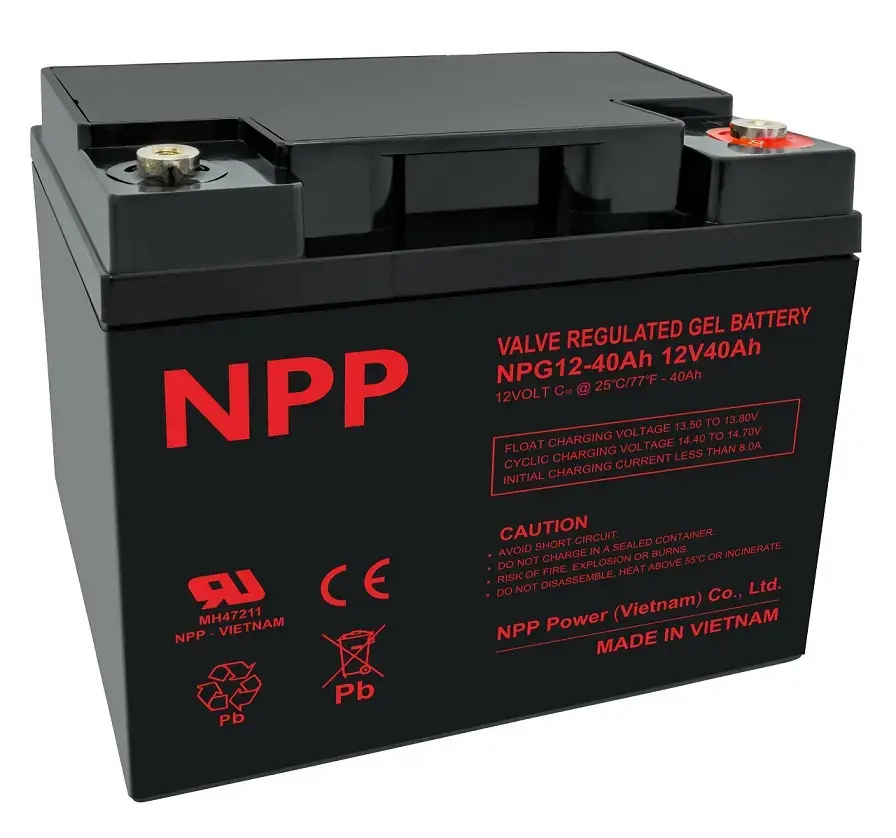 Battery 12V 40Ah T14(M6) Pb GEL