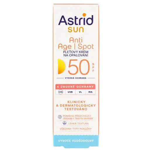 Astrid Sunscreen SPF 50 Anti Age I Spot 50 Ml