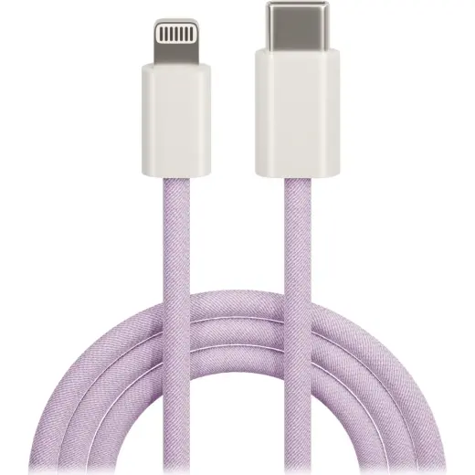 Maxlife MXUC-06 datu pārraides un uzlādes vads | USB-C uz Lightning | 20W | 1m | violets