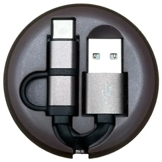 Richmond&Finch CWTYPE-207 2-in-1 andmeedastus- ja laadimiskaabel | USB-C kuni Micro USB | roheline