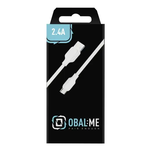 Obal:Me data transfer and charging cable | USB-A to USB-C | 12W | 1m | white