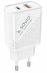 Savio tīkla lādētājs | 18W | PD, QC | USB-A