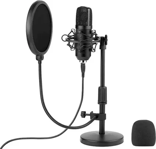 Tracer Studio Pro USB microphone for gaming | podcasts | streams + Holder, Pop filter