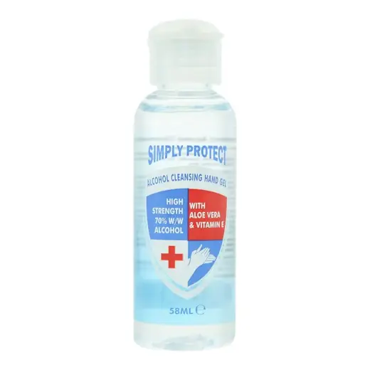 Simply Protect, Simply Protect, Alcohol, Anti-Bacterial, Hand Gel, 58 ml