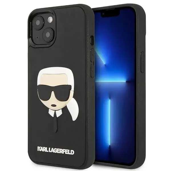 Karl Lagerfeld KLHCP14SKH3DBK iPhone 14 6,1" czarny|black hardcase 3D Rubber Karl`s Head