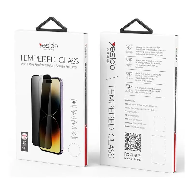 YESIDO PRIVACY GLASS iPHONE 16 PRO TG02