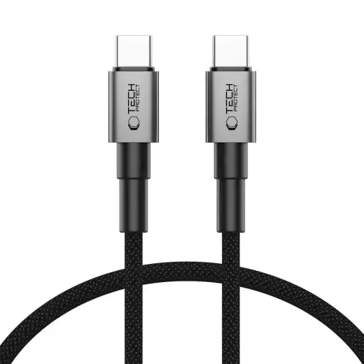 Tech-Protect Ultraboost DNA datu pārraides un uzlādes vads | USB-C | 60W | 0.25m | pelēks