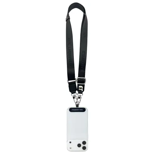 Karl Lagerfeld Universal Crossbody Strap Karl Patch Black