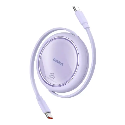 Baseus Free2Draw Mini data transfer and charging cable | USB-C to USB-C | 100W | 1m | purple