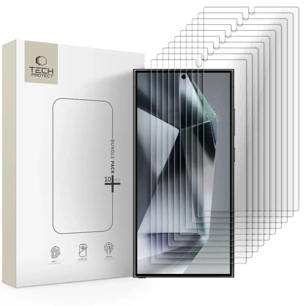 Tech-Protect Bundle aizsargstikls telefona ekrānam Galaxy S24 Ultra (10 gab.)