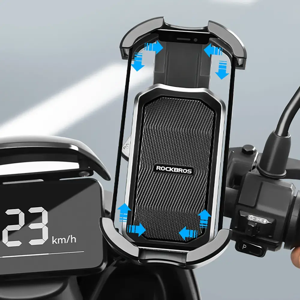 Rockbros 25210032001 Bike Phone Holder for Handlebars - Black