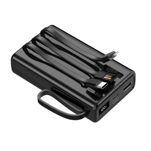Setty SPB-LC-220 ārējais akumulators (powerbank) | 20 000 mAh | USB-C, Lightning | melns