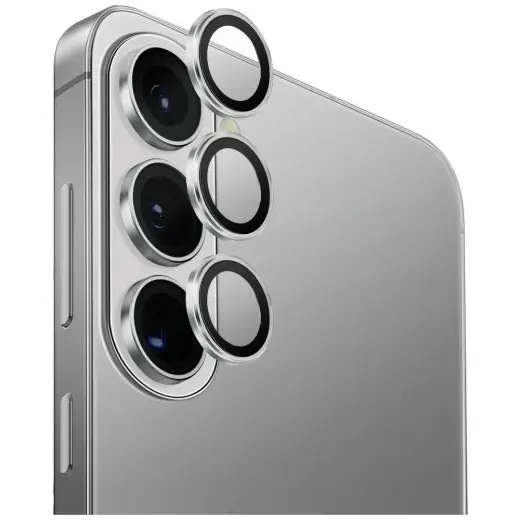 Glass for Camera UNIQ Optix Aluminium Camera Lens for Samsung Galaxy S26 / S26 Plus silver