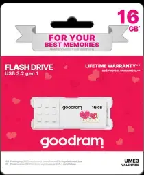 Zibatmiņa GoodRam Valentine 16GB White