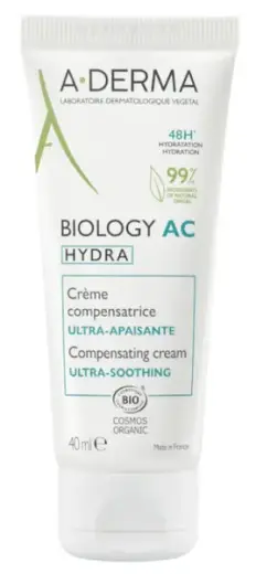 ADerma Biology AC Hydra Compensating Cream Ultra Organic Soothing 40ML