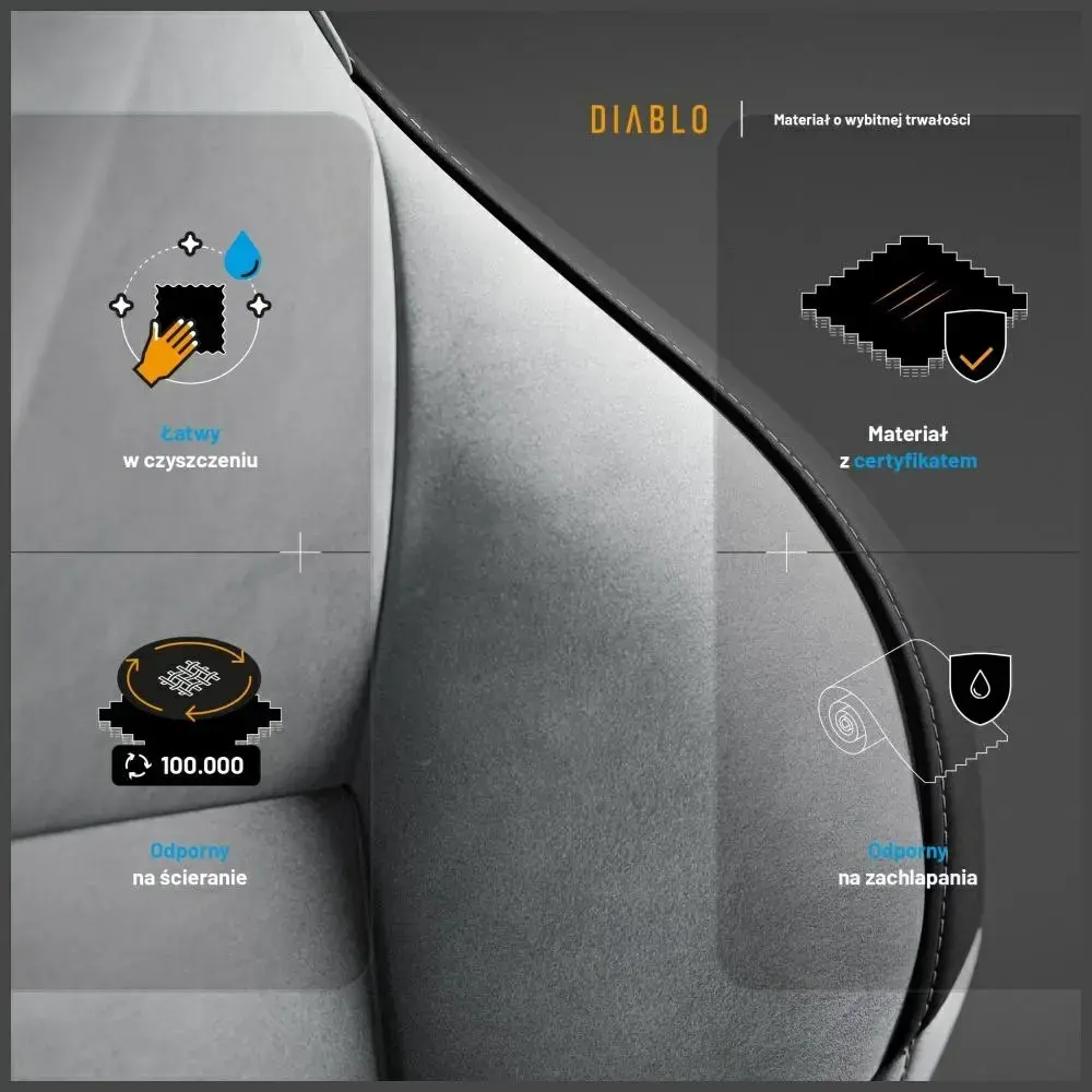 Gaming chair Diablo X-One PRIME Normal Size grey