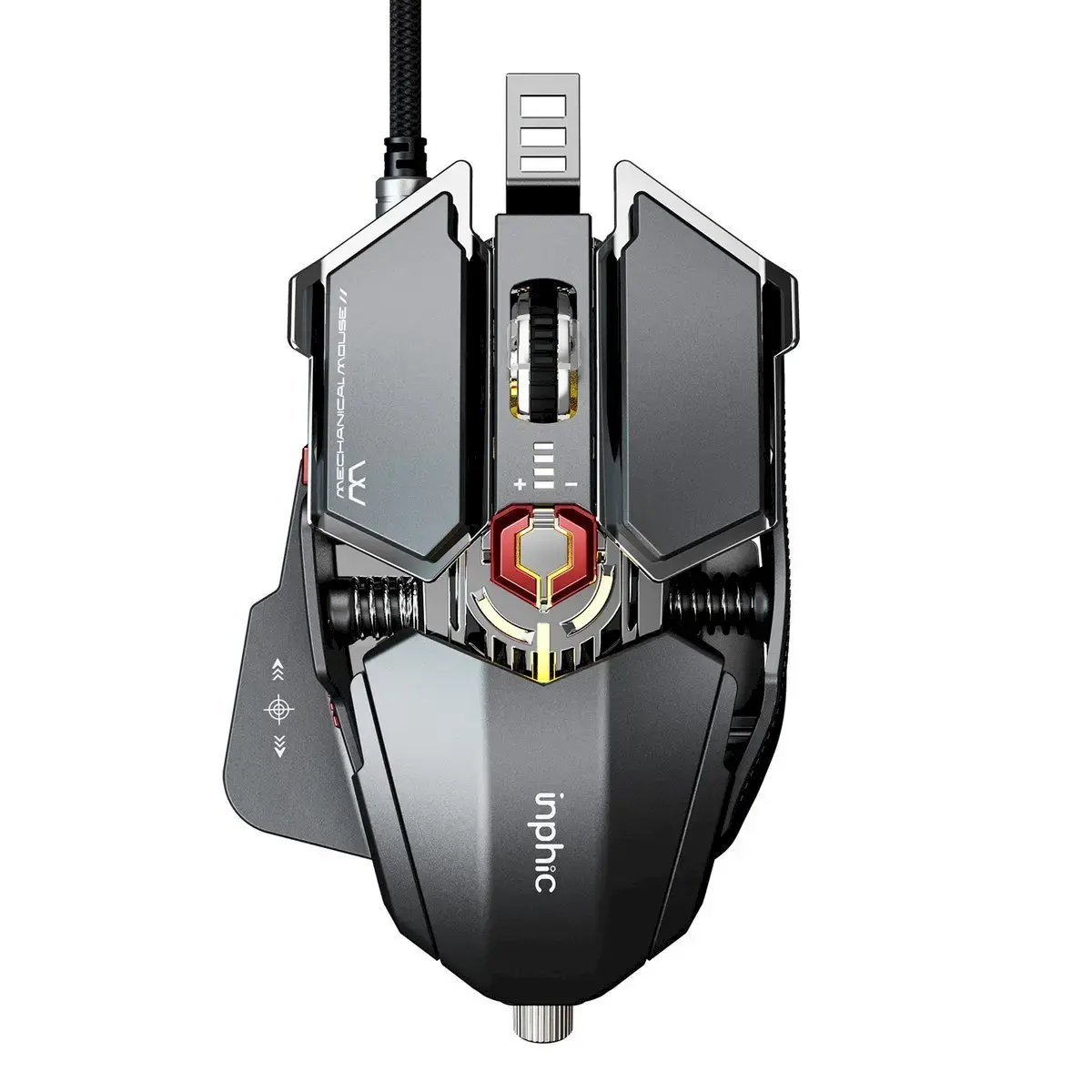 Inphic PG6 gaming mouse | LED | 7200 DPI | USB | silver