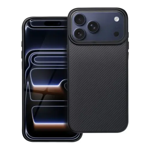 Carbon Elite Mag phone case with MagSafe support for iPhone 17 Pro Max black