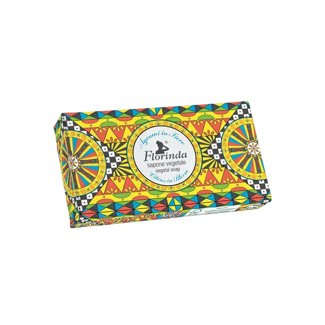 Florinda, Citrus In Bloom, Vegan, Hydrating, Scented Soap Bar , Body, 100 g