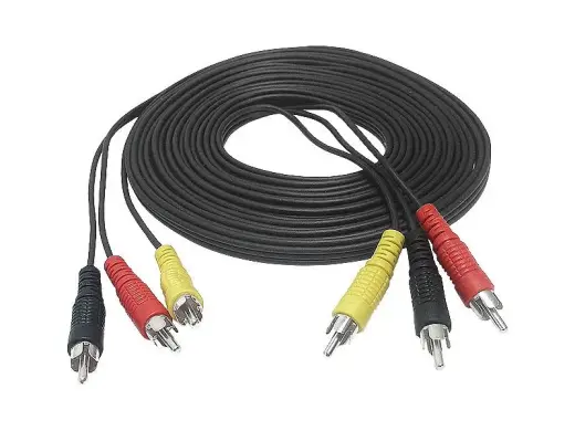 Goodbuy 3-RCA - 3-RCA pikendusjuhe | 1,2 m | must