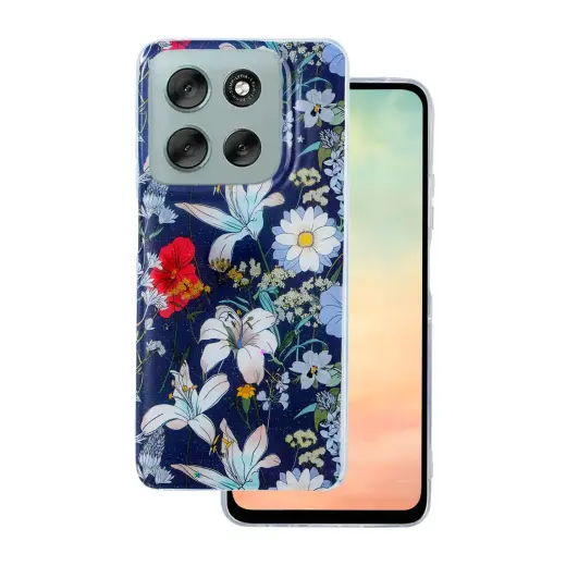 Glow Glam case for Motorola Moto G56 blue