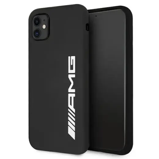 AMHCN61SGLBGN AMG Liquid Silicone Big Logo Case for iPhone 11 Black