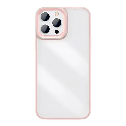Baseus Crystal phone case for iPhone 13 Pro pink